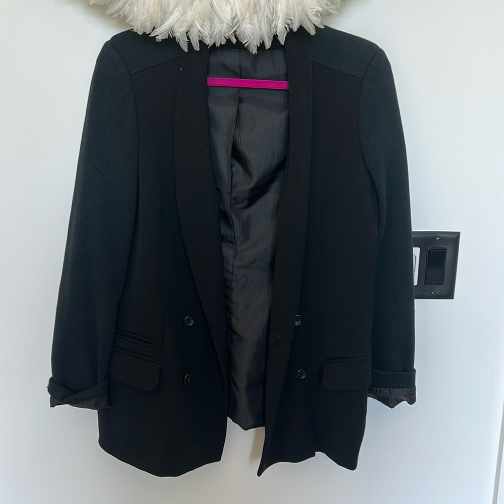 Elizabeth and James Black wool blazer